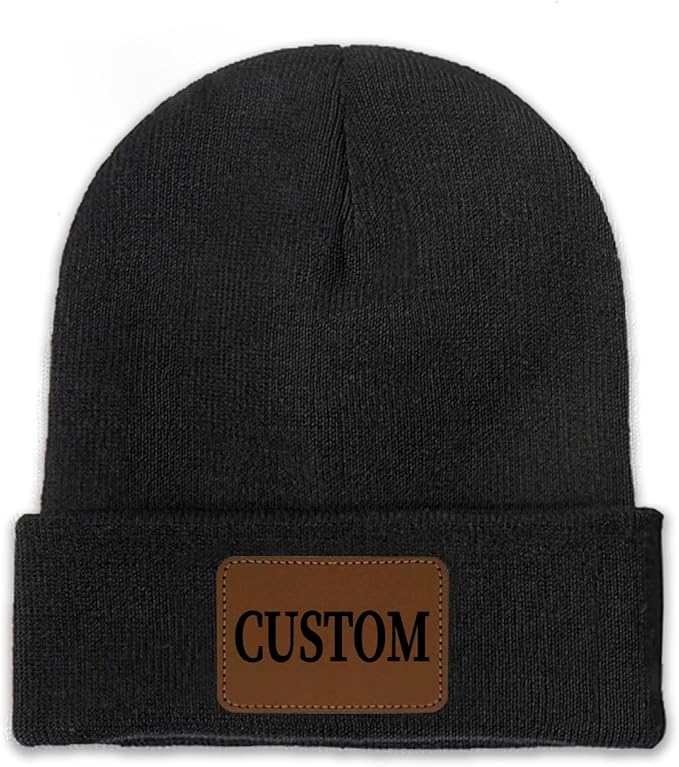 Custom Beanie for Men Women Bulk Custom Winter Hat Beanies with Logo Text Image Personalized Knit Hats Gifts for Business