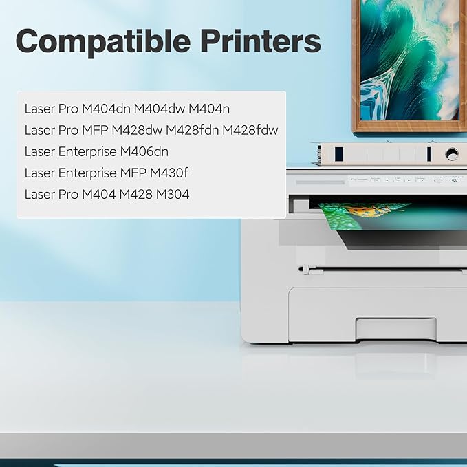 CF258A 58A Toner Cartridges Black (2-Pack) for HP 58A 58X CF258X, Laser Jet M404dn M428fdw Toner Cartridges, CF258 for Laser Jet Enterprise M404dn M404dw M404n M428dw M428fdn MFP M304 M406dn M430f