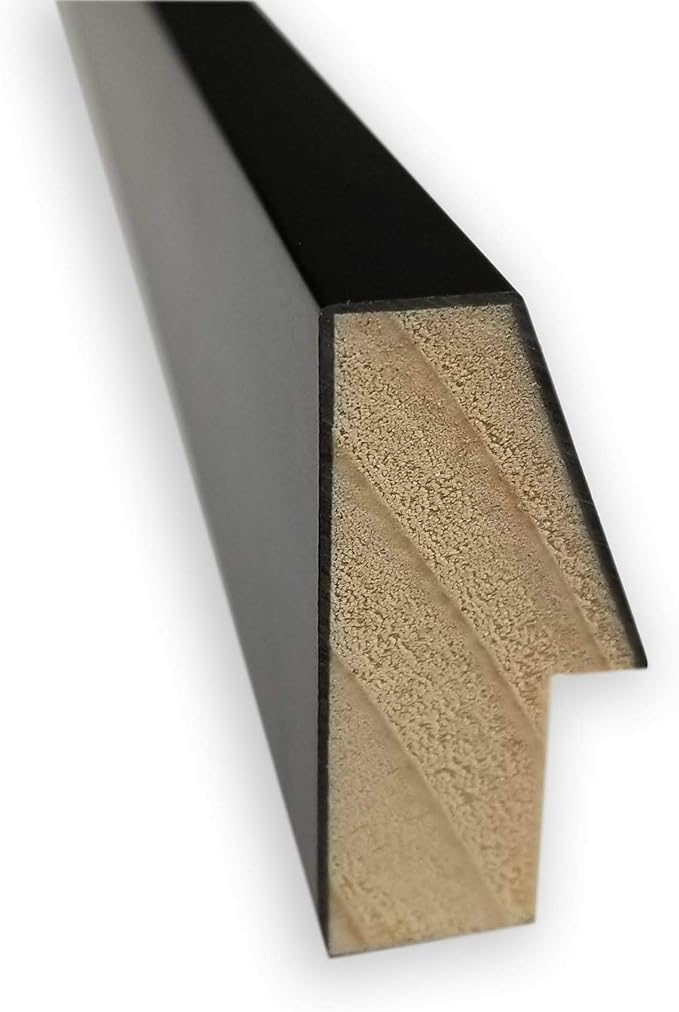 Amanti Art Natural Cork Board for Wall, 13x19 Vision Board with Black Wood Frame, Small Corkboard Office Decor for Home Organization, Modern Corkboard Pinboard to Display Items for Home Organization