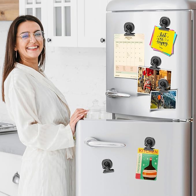 20 Pack Fridge Magnets Clips Heavy Duty, Strong Magnetic Clips, Cute Refrigerator Magntes Clip Whiteboard Magnets ClipsBest for Photo Display,Whiteboard,Refrigerator,Locker