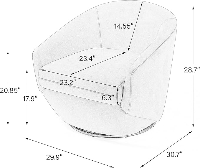 UIXE Faux Leather Swivel Accent Chairs Set of 2, Barrel Chair Upholstered Club Armchair for Living Room, Comfy Single Sofa Bedroom Side Reading Seat - Black