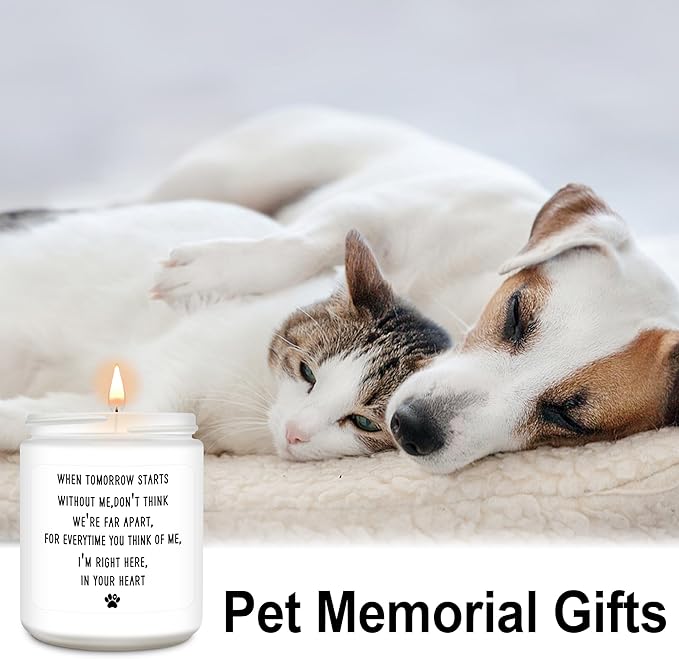 Homsolver Dog Memorial Gifts for Loss of Dog, Loss of Pet Sympathy Candle for Doggie Passing Away - Doggie Remembrance, Condolence Gift for Pet Lovers Friends Families