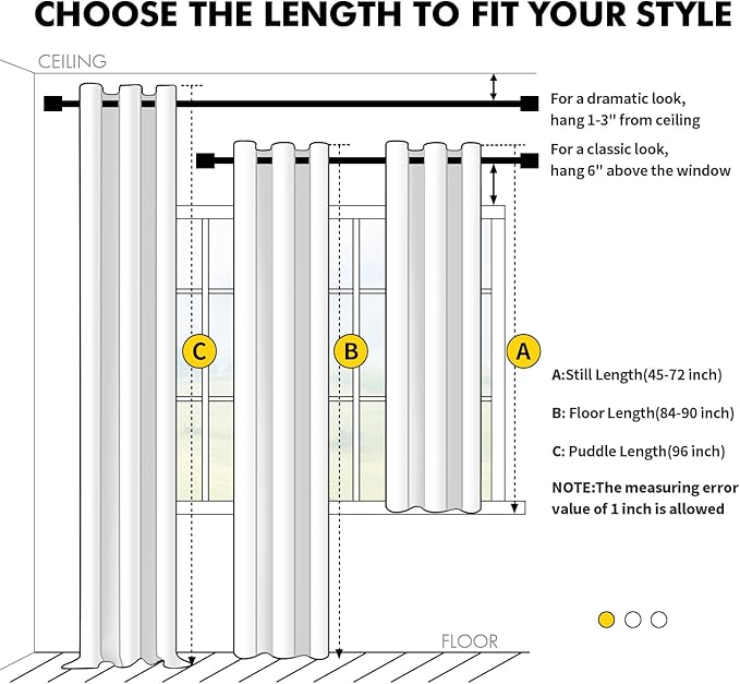MIULEE Cream Beige Blackout Curtains for Bedroom Living Room 63 Inches Long 2 panels, Thermal Insulated Room Darkening Drapes Solid Grommet Top Noise Reducing Light Blocking Window Curtains 40x63 Inch