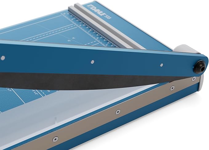 Dahle 533 Professional Guillotine Trimmer, 13" Cut Length, 15 Sheet Capacity, Self-Sharpening, Manual Clamp, German Engineered Paper Cutter