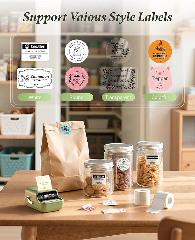 NIIMBOT B21 Label Maker Thermal Label Printer, Good Idea for Home Organization Office Business, 50x30mm Label-230Pcs