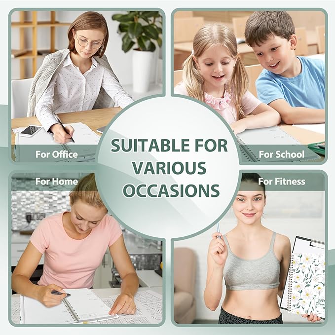 2026 Planner, Weekly and Monthly Calendar Agenda Book, Jan 2026 - Dec 2026, Hardcover Planning Academic Planner for Office School Supplies and Desk Accessories - Letter Size (8.5'' x 11'')