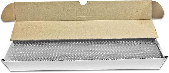 Binditek 50 Pack Plastic Spiral Binding Coils, 6mm(1/4"), 30 Sheet Capacity, 4:1 Pitch, Clear, 48Loops, for Letter Size, for Students and Coworkers