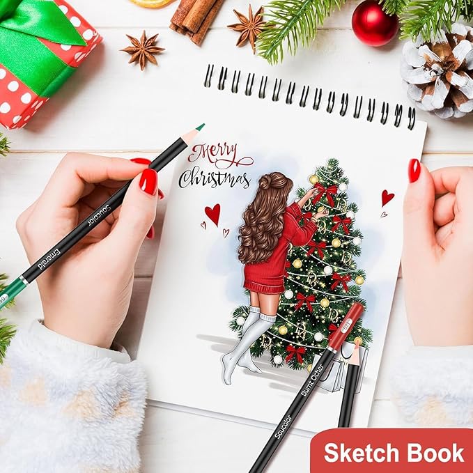 Soucolor 72-Colors Premium Artist Colored Pencils Set with Zippered Case for School Preppy Supplies, Drawing Kit Art Supplies for College Students