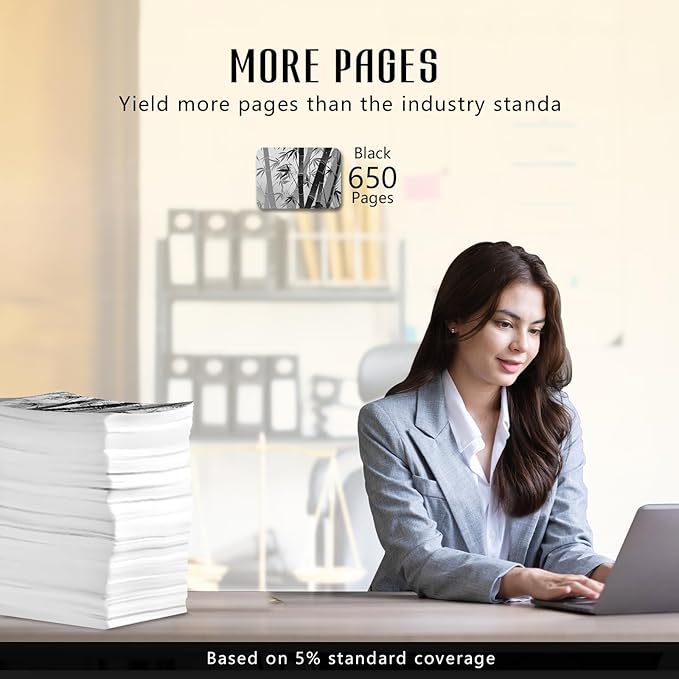 Printer Ink 67XL 67 Black 67XLBlack 2755e Ink Cartridges Replacement for HP Ink 67 67XL HP67 Black Ink Cartridge for HP Printers Fit for Deskjet 2700 2752 2755e 2755 4152 4155 Envy 6000 6055 6058 6075