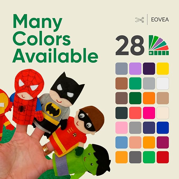 EOVEA | Acrylic Felt Fabric by The Yard - Non-Stiff, Soft Material - 72" Wide - 1.6mm Thick Felt Sheets for DIY Crafts, Sewing, Upholstery, Cushion, Padding(Hunter Green, 5 Yards)