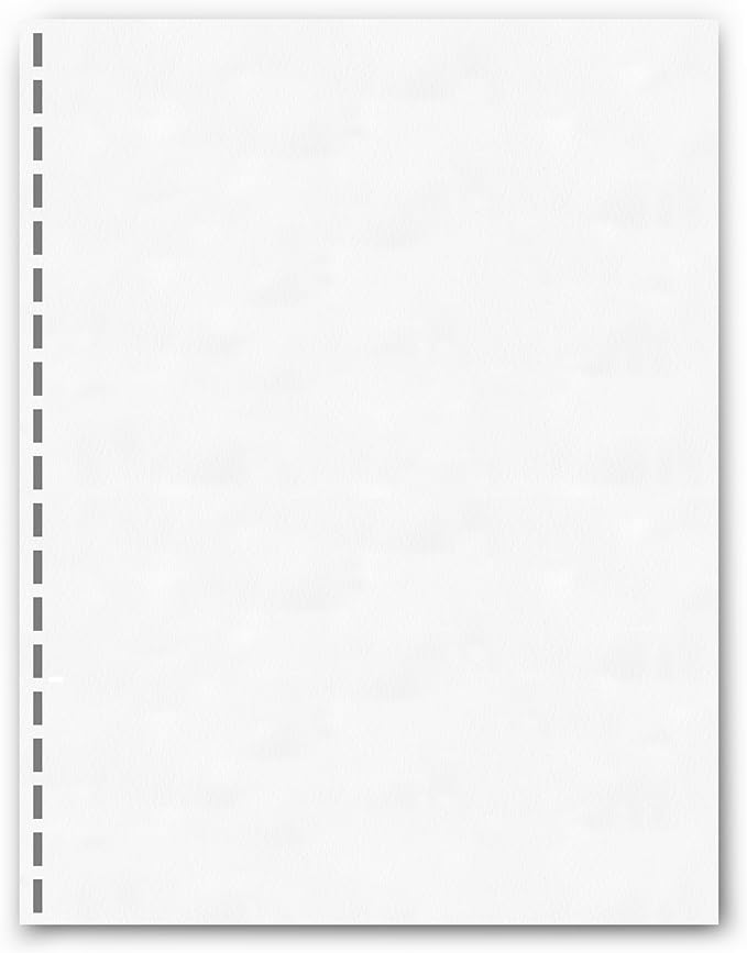 PrintWorks Professional GBC 19 Hole Comb Binding Pre-Punched Paper - Book Binding Printer Paper - Made in the USA - 500 Sheets - 8.5" x 11" - 24 lb - 92 Bright White (04329)