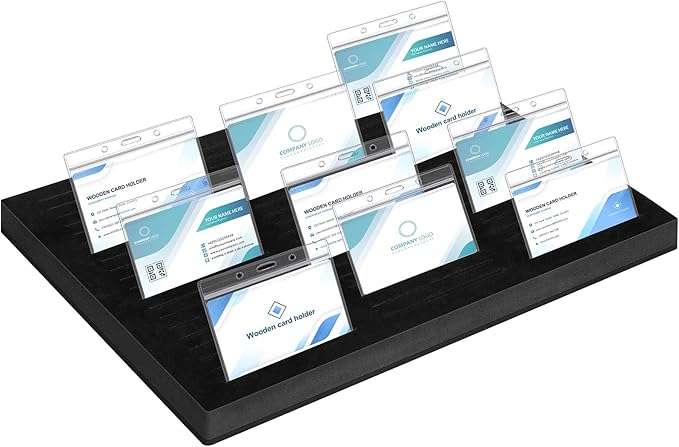 Lincia 1 Pcs Name Badge Holder ID Badge Tray Organizer Name Badge Organizer Badge Foam Holds 60 Badges ID Tag Name Badge Organizer Name Tag Holders for Office, 16 3/4 x 12 x 1 1/4 Inch