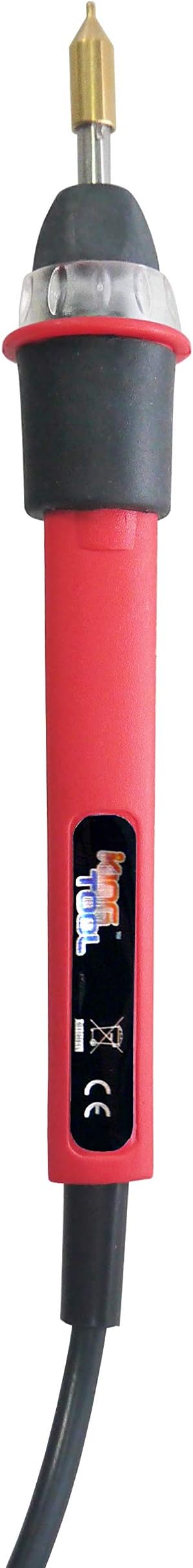 KINGTOOL Hot Foil Embossing Stamping Pen with 6 Rolls Hot Foil Papers, USB Powered (with 4 Nibs) (Red)
