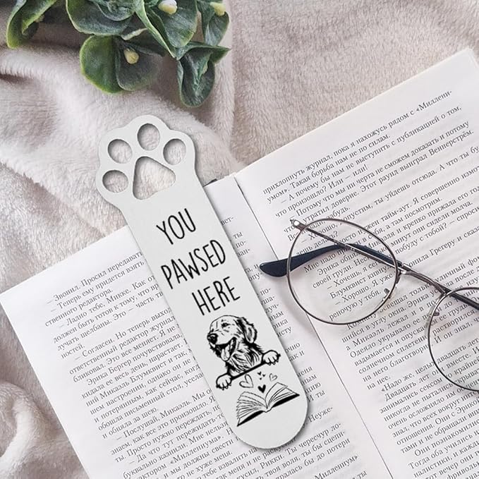 FOKCBOCM Golden Retriever Gifts, Golden Retriever Dog Bookmark for Golden Retrieve Dog Lover Book Lovers Bookworm Bookish Nerd, Bookmark Dog Lover, Book Club Gifts for Reader Dog Owner Lover-DX121