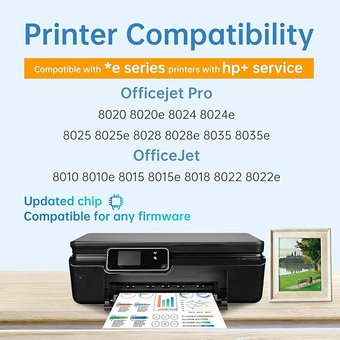 910 XL 910XL Ink Cartridges Combo Pack High Yield Replacement for HP 910XL Ink Cartridges for OfficeJet 8015e 8010 OfficeJet Pro 8025e 8020 8028e, 4-Pack