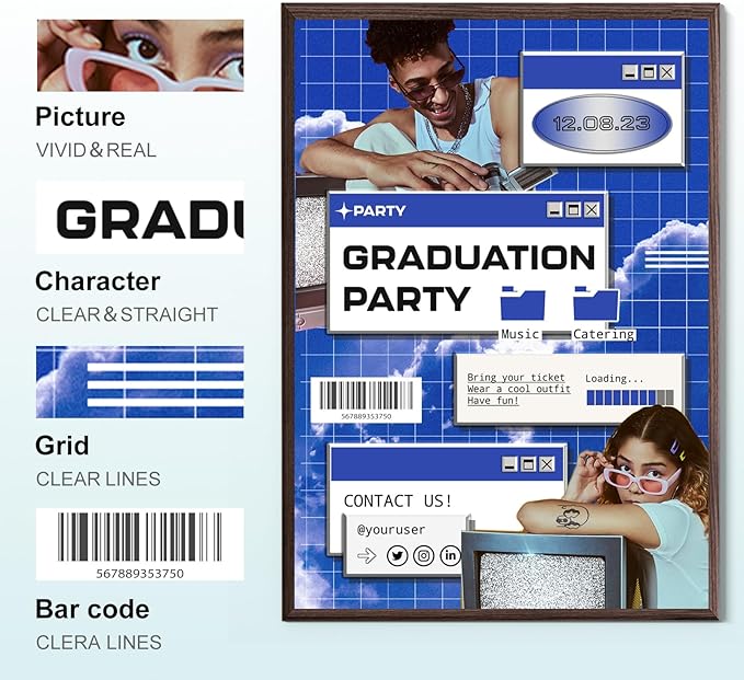 LC404 Ink Cartridges Replacement for Brother LC 404 LC404BK Ink Cartridges Compatible with MFC-J1205W MFC-J1215W Printers (Cyan Magenta Yellow Black, 4 Pack)