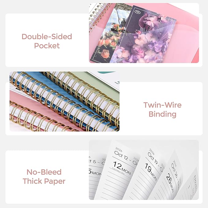 Planner 2026, 8.5" x 11" Monthly & Weekly Planner with Tabs, JAN - DEC 2026, Goal Setting & Time Management Organizer for Professionals & Students