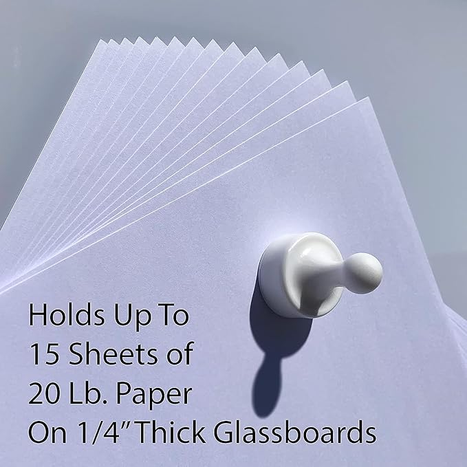 GLASSBOARD STUDIO Powerful Neodymium Magnets, Pawn-Shaped - Strong Fridge/Refrigerator and Whiteboard Magnet, Ideal for Office, Kitchen, Crafts - Rare Earth, Heavy Duty (3, Meadow Lilac)