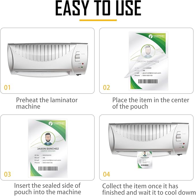 Sherr 50 Pcs 10 Mil Thermal Laminating Sheets 11 x 17 Inch Laminating Pouches 11-1/2 x 17-1/2 Inch Clear Lamination Sheets A3 Size Menu Size Hot Glossy Laminator Sleeves for Sealing