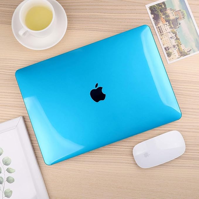 CISSOOK Laptop Case for MacBook Pro 13 Inch 2025-2016 Release Model A2338 A2251 A2289, Hard Shell Case with Keyboard Cover &Screen Protector for MacBook Pro 13" M1 M2 -Sky Blue