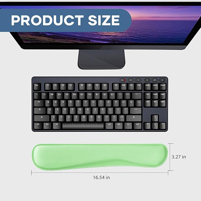 Office Ergonomic Memory Foam Computer Mouse and Keyboard Wrist Rest pad Support Carpal Tunnel, Wrist Rest for Keyboard and Mouse, Wrist Support Set