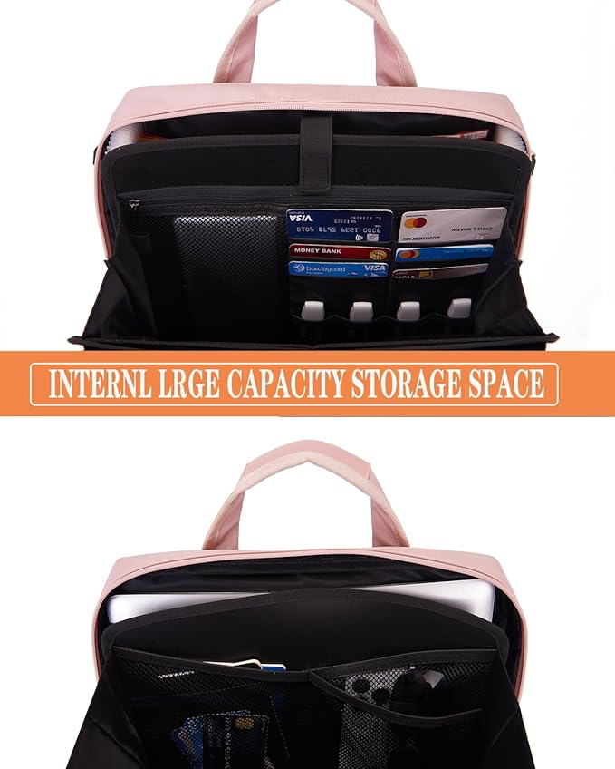 BARDOLPH Accordian File Organizer with Handle,12 Pocket Expanding File Folder with Zipper,File Folder Organizer with Multi Pockets Heavy Duty Accordian File Organizer (Pink)