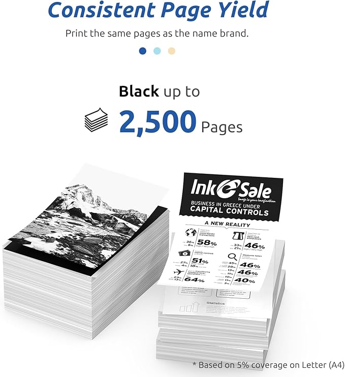 INK E-SALE 134X 134A High-Yield Toner Cartridge Replacement for HP 134X 134A W1340A W1340X Black Toner Cartridge for HP Laserjet M209d MFP M234dw M234sdw Printer 2-Pack Black Show Ink Level