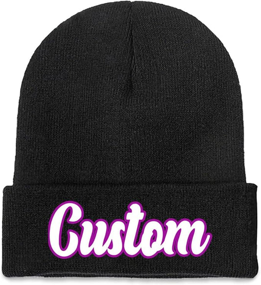 Custom Beanie with Photo Text Logo Design Your Own Personalized Knitted Hats Customized Beanie Custom Hats for Men Women