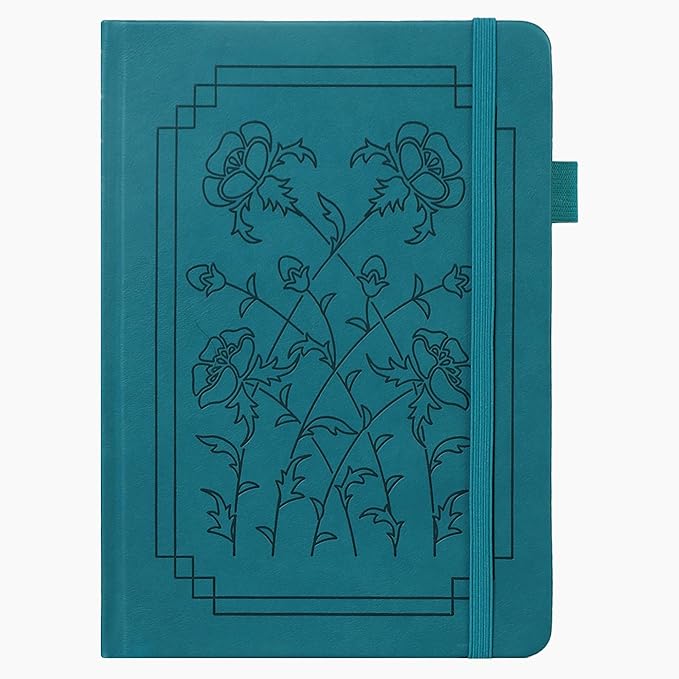 TIEFOSSI A5 Dotted Notebook, 160gsm Thick Paper, Hardcover Dot Grid Journals for Women Men, 192 Numbered Pages, Ideal for Personal Use, Goals, Organization