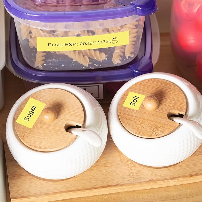 Colorty Replace for Brother P-Touch Label Tape Yellow TZe-631 TZ Tape 12mm 0.47 Laminated Black on Yellow Ribbon for Ptouch Label Maker Refills PT-D210 D200 H110 D400, 1/2 Inch x 26.2 feet, 4 Pack