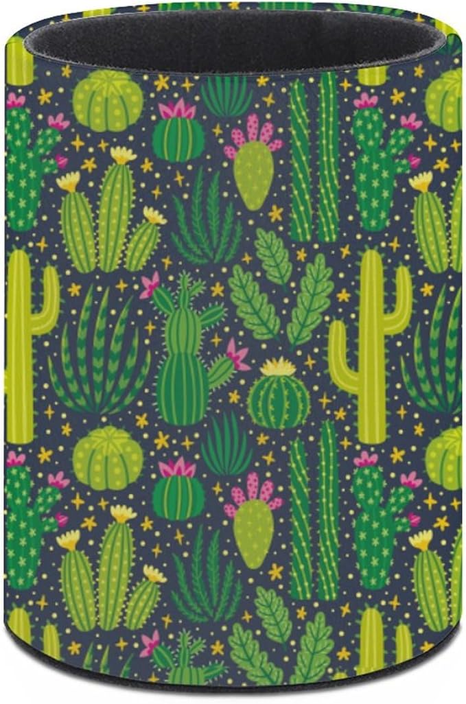 Cactus Pen Holder Pencil Organizer Cute Pencil Cup Desk Decor Makeup Brush Holder PU Multifunctional Office Suppliesfor Home Classroom School