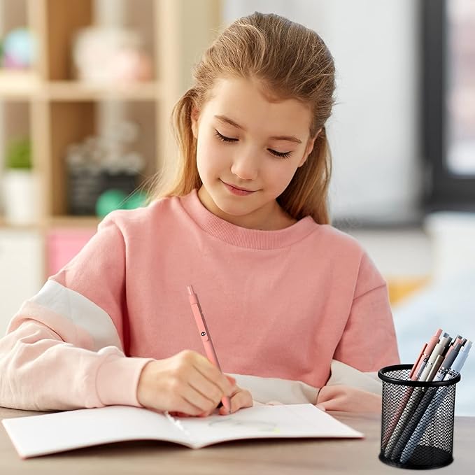 Thenshop Gel Ink Pen Retractable Ballpoint Pens with 0.5 mm Black Click Refill Smooth Writing Cute Quick Dry Fine Point Piloting Aesthetic(20 Pcs,Morandi Color)