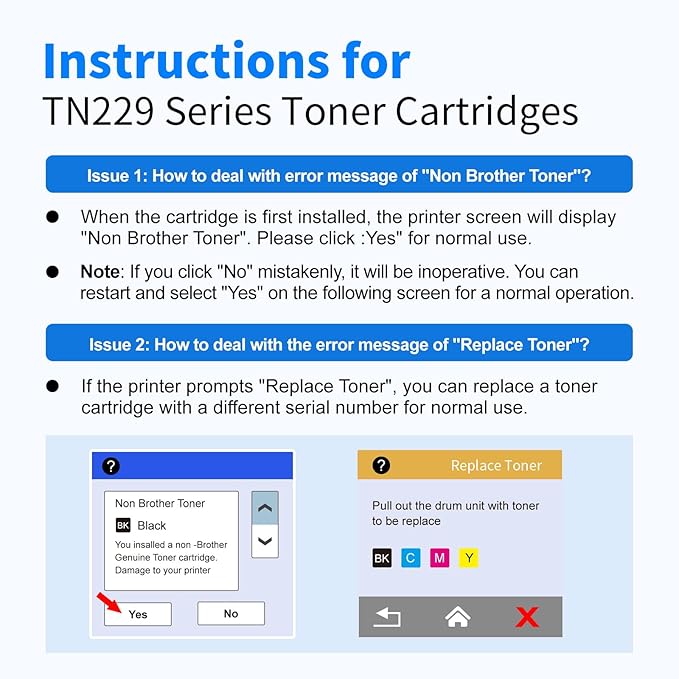 myCartridge Compatible Toner Cartridge Replacement for Brother TN229XL TN229 Toner for HL-L3280CDW MFC-L3780CDW MFC-L3720CDW HL-L3220CDW HL-L3295CDW Printer,TN-229XL TN229XXL Toner 5-Pack