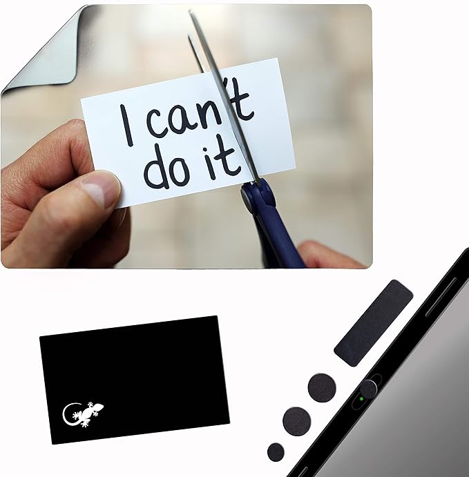 Mouse Pad Adhesive Bottom - Sticks to Any Surface - Portable - Webcam Covers and Screen Cleaner Included (CAN DO IT)