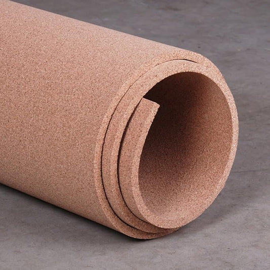 Manton Cork Premium Cork Roll - 4' x 6' x 1/2", 100% Natural Facing Grade Material for Bulletin Boards, Decorative Photo and Message Push Pin Displays - Perfect for Home, School, and Office