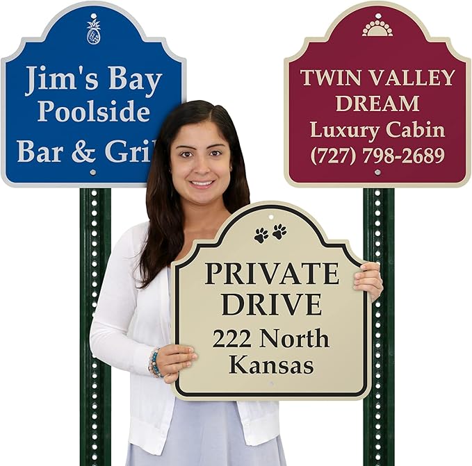 SmartSign Custom Designer Sign - 18"x18" Aluminum, Premium Decorative Look, Laminated, For Outdoors, Indoors, Business, USA-Made, 100+ Years of Sign Expertise