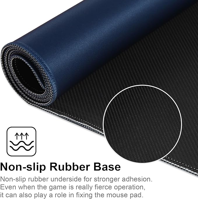 XXL Gaming Mouse Pad 35.4x15.7 Professional Large Mouse Pad & Computer Game Mouse Mat-90x40 Darkblueus