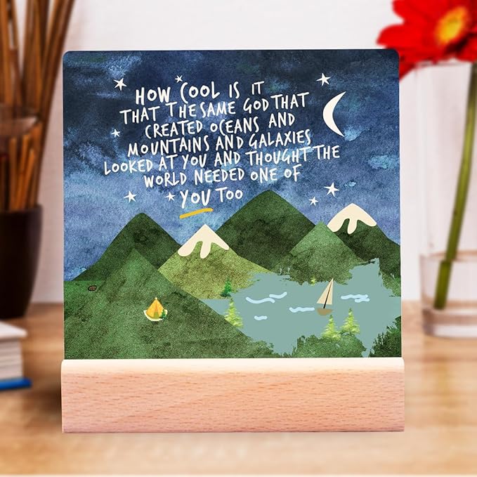 Adoption Gifts First Communion Gifts for Teen Boys,Inspirational Gift for Christian Boys Kids,Same God Creation Sign Ceramic Plaque,Toddler Boy Room Desk Decor