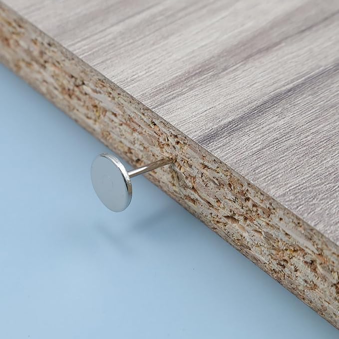 100Pcs Flat Head Upholstery Tacks Home Furniture Decor Tack Upholstery Nails Flat Push Pins Flat Thumb Tacks Silver (19mmx22mm)