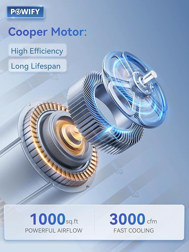 10 Gal Evaporative Air Cooler, 3000CFM Quiet Portable Air Conditioners, 35" Fast Cooling Swamp Cooler, 120° Oscillation, 12H Timer, 3 Speeds & Modes Remote Control for Living Room|Bedroom|Garage