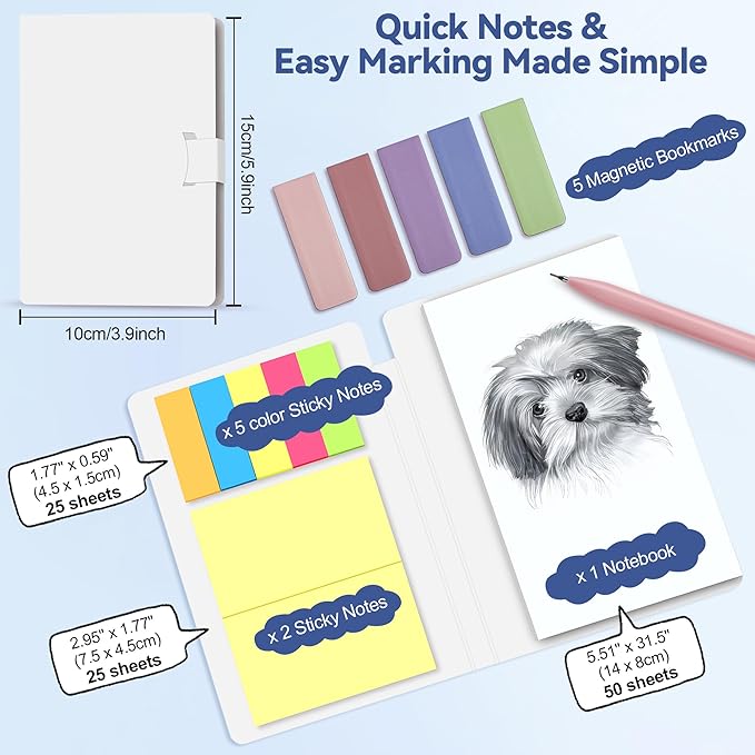 61 PCS Aesthetic School Supplies with Cute Pen Case, Pastel Highlighters, Gel & Erasable Pens, Mechanical Pencils, Refills, Complete Essentials Stationery Kit for Students (Blue)