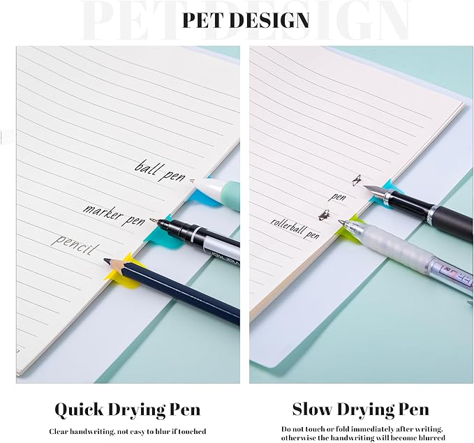 Golcellia 6 Pcs Sticky Tabs - 600 Sheets 5 - Color Notebook Index Tabs - Sticky Flags, Page Tabs - Durable Divider & Binder Tabs for Books & Bibles