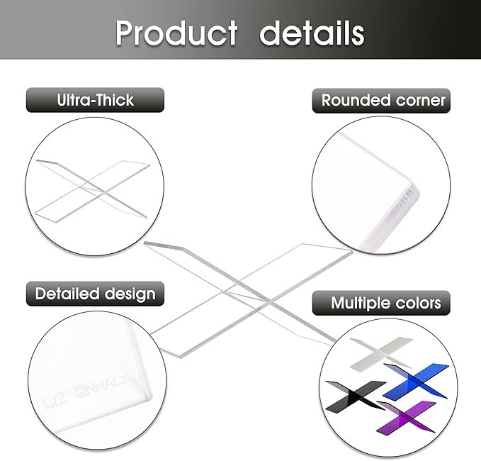 Large Clear Acrylic Book Stand - Perfect for Displaying Open Books on Your Coffee Table - Ideal for Bibles, Cook Books, Guest Books, Magazines, Each with a Lucite Paperweight (Clear)