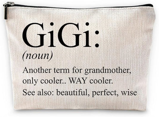 Sufamb Gigi Grandma Makeup Bag - Gigi Gifts for Grandma's Birthday or Mother's Day