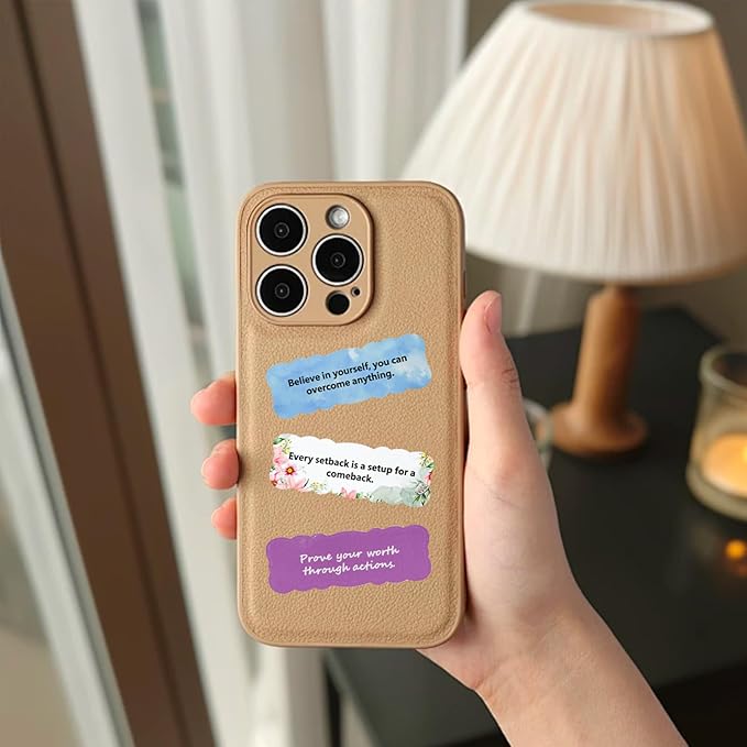 VANRA 240 Inspirational Stickers Motivational Scrapbook Sticker for Journaling Planner Water Bottles Scrapbooking Pages Laptop Decals Decoration, Vinyl Positive Affirmation Stickers for Women Teens