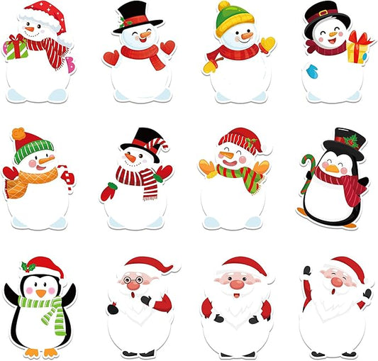 Christmas Sticky Notes, 240 Pages Snowman Self Adhesive Memo Pad Winter Christmas Snowman Sticky Note Self Stick Notes Memo Pads for Home, School, Office - Festive Holiday Design