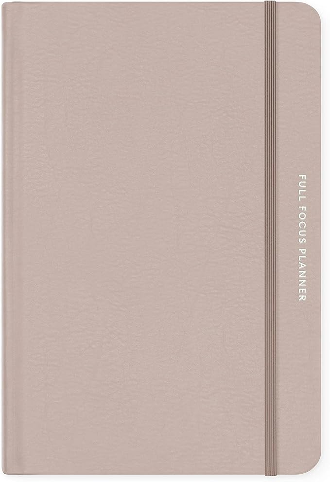 Full Focus Stone Leather Planner by Michael Hyatt - The #1 Daily Planner to Set Annual Goals, Increase Focus, Eliminate Overwhelm, and Achieve Your Biggest Goals - Hardcover