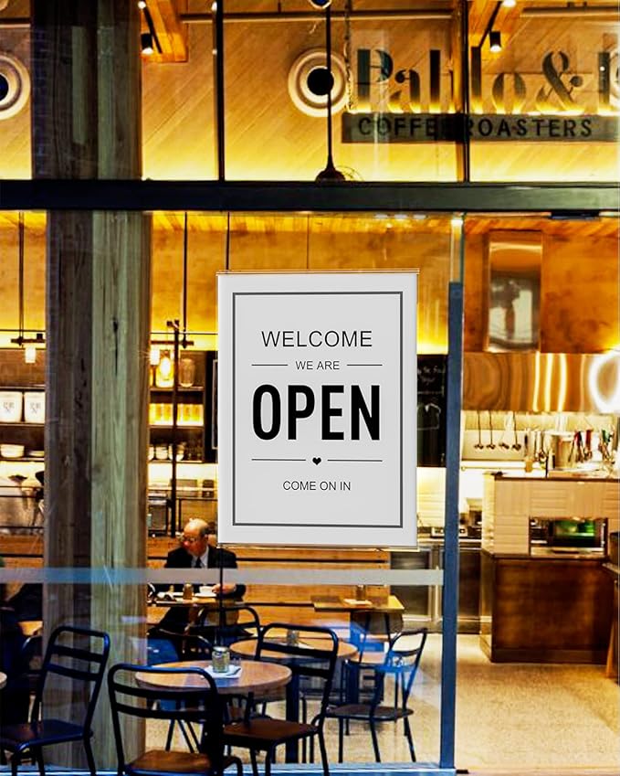 KSacry 10 Pcs Acrylic Sign Holder 11 x 8.5, Horizontal Wall Mount Sign Holders with 3M Adhesive, Clear Plastic Frames Paper Display Sign Holders for Office, Home, Store, Restaurant - No Drilling