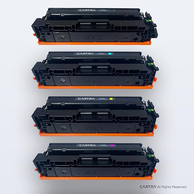 CARTRA 410A M452dw 4 Pack Toner Cartridges for HP Color Laser Pro MFP M377dw, M377, M452dn, M452nw, M452, MFP M477fdn, M477fdw, M477fnw M477 Series Printer | CF410A Black, Cyan, Magenta, Yellow