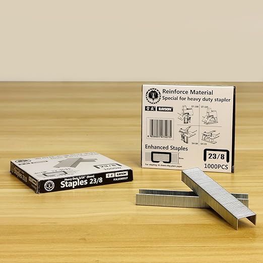 Rayson 23/8 Heavy Duty Staples, Enhanced 5/16" Leg Length, 1/2“ Width, Staples 40 Sheets, 10 Boxes of 1000 Staples (Total: 10,000 Staples)